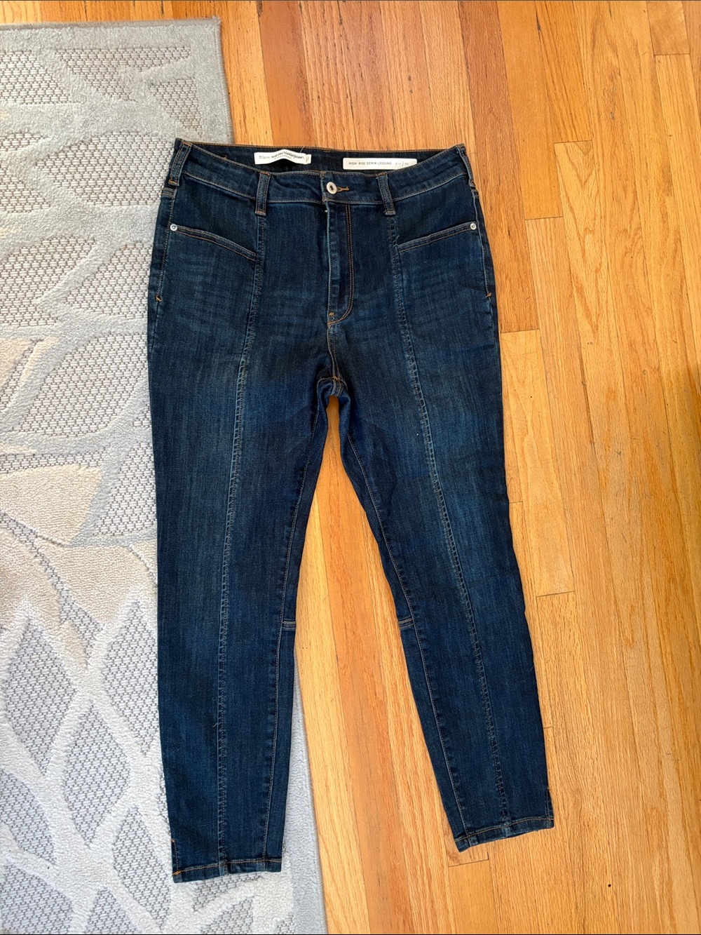Anthropologie Dark Blue Skinny Jeans